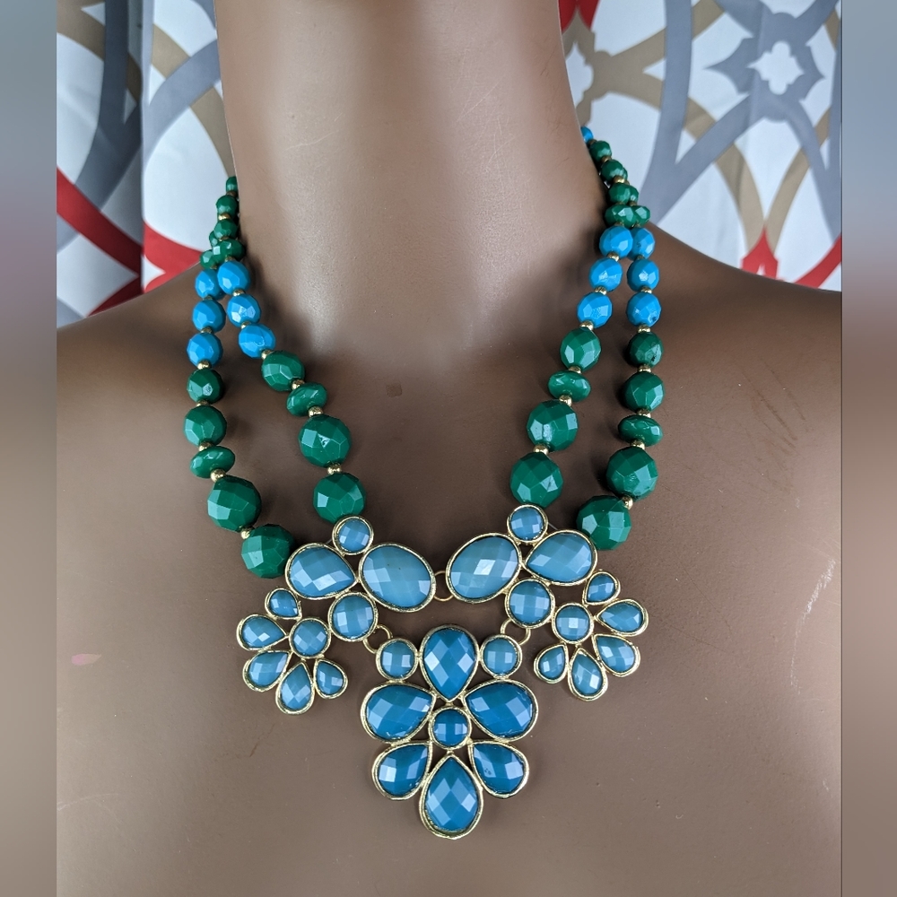 BEAUTIFUL NECKLACE AND EARRINGS SET. - Picture 2 of 7